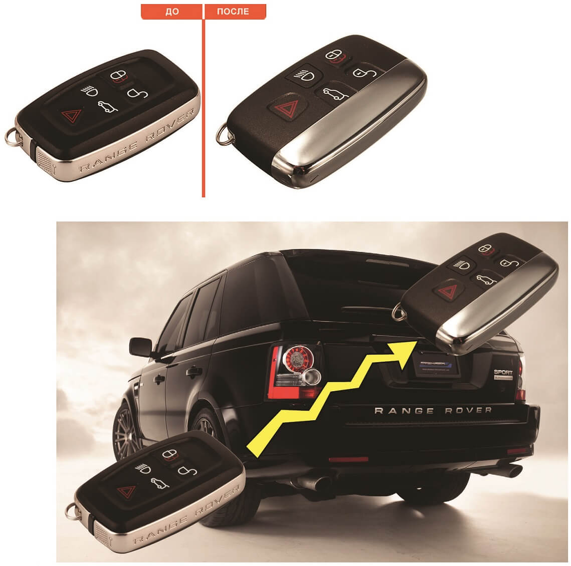 Корпус электронного ключа Range Rover Sport (2012 MY)