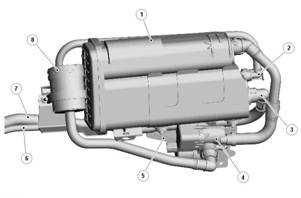 Адсорбер системы улавливания паров топлива бензинового двигателя 5,0SC Range Rover и Range Rover Sport (только для стран Северной Америки)